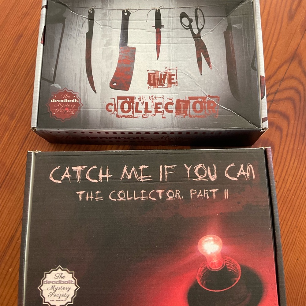 Deadbolt mystery society the collector box 1 & 2